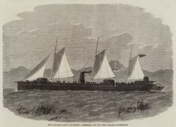 Eisernes Kanonenboot, gebaut in Sydney, Australien, für die neuseeländische Regierung