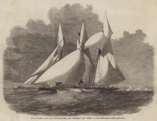 Royal Thames Yacht Club Schooner Match, die Wildfire und Vestal in der Lower Hope