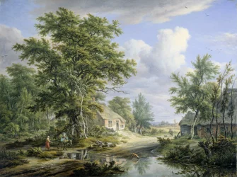 Bauernhöfe am Waldrand