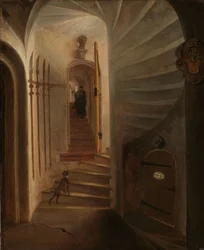 Portal einer Treppe in einem Turm