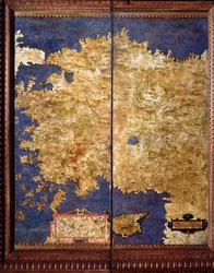 Karte Anatoliens von Egnazio Danti (1536-1586), italienischem Mathematiker, Kosmografen und Architekten. Um 1567. Florenz, Palazzo Vecchio, Sala del Mappamondo.