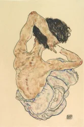 Weiblicher Rückenakt, 1917