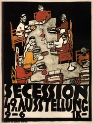Plakat zur 49. Ausstellung der Wiener Secession, 1918