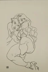 Sitzender Akt, 1917