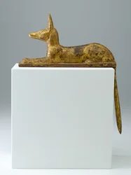 Anubis in Form eines liegenden Schakals, 26.-25. Dynastie, Spätzeit, 715-525 v. Chr.