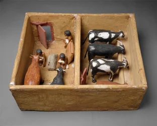 Modell eines Viehstalls aus dem Grab des Meketre, ca. 1981-1975 v. Chr.