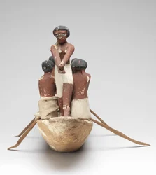 Modellsegelboot aus dem Grab von Khety (Beni Hasan) Mittleres Reich, ca. 2010 v. Chr. - 1950 v. Chr.