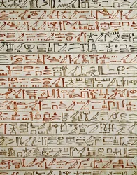 Detail aus dem Buch der Toten, aus dem Grab von Tuthmosis III.