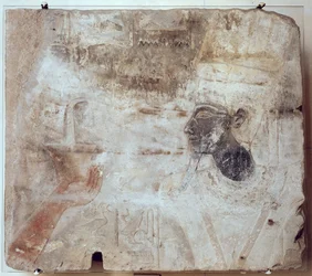 Thutmosis III. (ca. 1479-1425 v. Chr.) bietet dem Gott Amun Weihrauch an, aus dem Tempel von Satet in Elephantine, Neues Reich