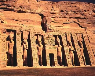 Der Tempel der Königin Nefertari, auch Hathor von Abshek geweiht und Kleiner Tempel genannt, Neues Reich