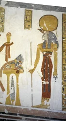 Katzenkopf-Göttin Bastet, Grab von Prinz Mentuherkhepeshef, Tal der Könige, Theben, Luxor, Ägypten