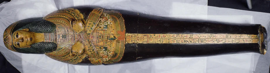 Innerer Deckel der Mumie von Nesyamun, möglicherweise gefunden in Deir El-Bahri, Neues Reich, ca. 1100 v. Chr.