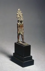 Figur von Harsaphes, einer widderköpfigen Gottheit, Spätzeit, ca. 600 v. Chr.