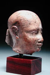Männlicher Kopf, ca. 350 v. Chr. (Kalkstein)