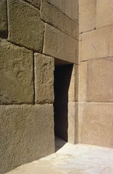 Granitmauerwerk aus dem Taltempel von Chephren, Altes Reich