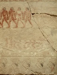 Ein Boot schleppen, aus der Mastaba von Mereruka, Altes Reich
