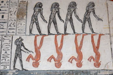 Hieroglyphe, Grab von Ramses IX, Luxor