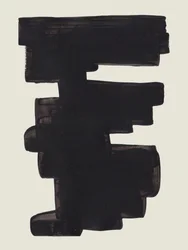 Abstrakte schwarze Pinselstriche