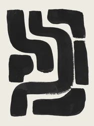 Abstrakte schwarze Formen