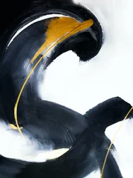 Abstrakter Goldfluss
