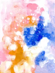 Träumendes Pink-Blau-Abstrakt