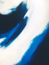 Dynamisches Blaues Abstrakt