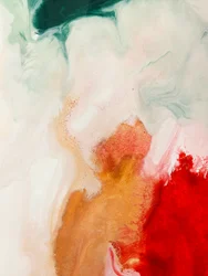 Flüssiges Gold-Rotes Abstrakt