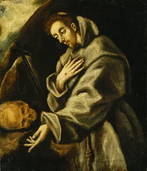 Der heilige Franziskus in Meditation