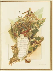 Programm für das Ballett La Perle von Marius Petipa und Riccardo Drigo, 1896