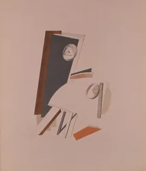 Die Feiglinge. Figur für die Oper Sieg über die Sonne von A. Kruchenych, 1920-1921