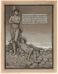 (Illustration für Rubáiyát von Omar Khayyám) Der letzte Mann