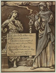 (Illustration für Rubáiyát von Omar Khayyám) Die Scheidung der Vernunft