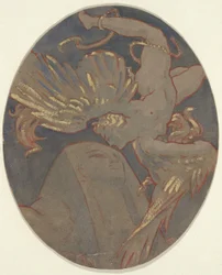Kopie eines Rundbildes - Sargents Deckengemälde im Museum of Fine Arts in Boston