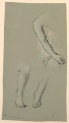 Zeichnung, Figurdarstellungen, ca. 1885