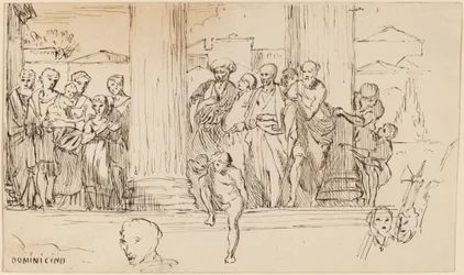Studie nach Domenichino, um 1858
