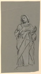 Studie einer kostümierten Figur