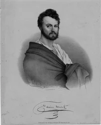 Edwin Forrest (1806-72), Schauspieler, Lithographie von Nathaniel Currier, veröffentlicht von Brown und Minot, New York