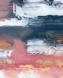 Gold Blush Abstrakte Schichten