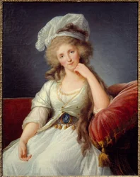 Porträt der Herzogin von Orleans, Louise de Bourbon Penthievre (1753-1821) Ehefrau von Louis Philippe II Joseph Herzog von Orleans oder Philippe Egalité (1747-1793) Gemälde von