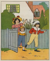 Samstag, Freizeit (Farblithografie)