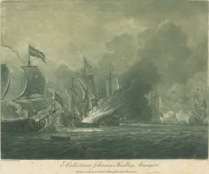 Schifffahrtsszene aus der Sammlung von John Hadley, 1720er Jahre
