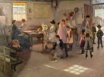 Schule ist aus, 1889