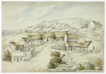 Kilkenny-Dorf von den Felsen