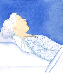 Eine treue, demütige Person, die versucht hat, ihrem Erlöser zu gefallen, kann in Frieden sterben und zu sich selbst sagen: "Ich habe versucht, als guter Freund Christi zu leben"