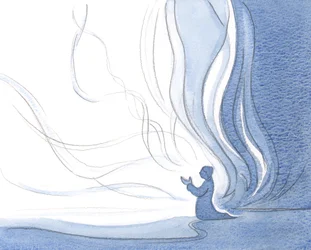 Eine Seele, die Christus hingegeben ist, scheint ganz Feuer zu sein, da Christi eigenes Licht durch sie strömt und sie verklärt