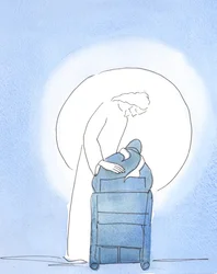 In der Osternacht lehnte sich Christus über meinen Stuhl und zeigte seine Freude
