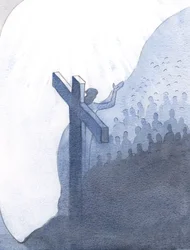 Durch sein göttliches Mitgefühl und in Solidarität mit seinem eigenen Volk auf Erden bedeckte Christus die Sünden der gesamten Menschheit.