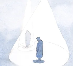 Durch unsere kleinste Tat der Reue und Demut vergrößert Gott unser Verständnis, wie ein wachsender Lichtkreis.