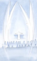 Christus, unser auferstandener Herr, war in uns gegenwärtig, in seiner Herrlichkeit und Macht, bewacht von seinen heiligen Engeln