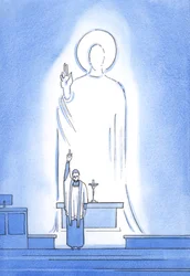 Christus spricht und handelt durch seine Priester, die 